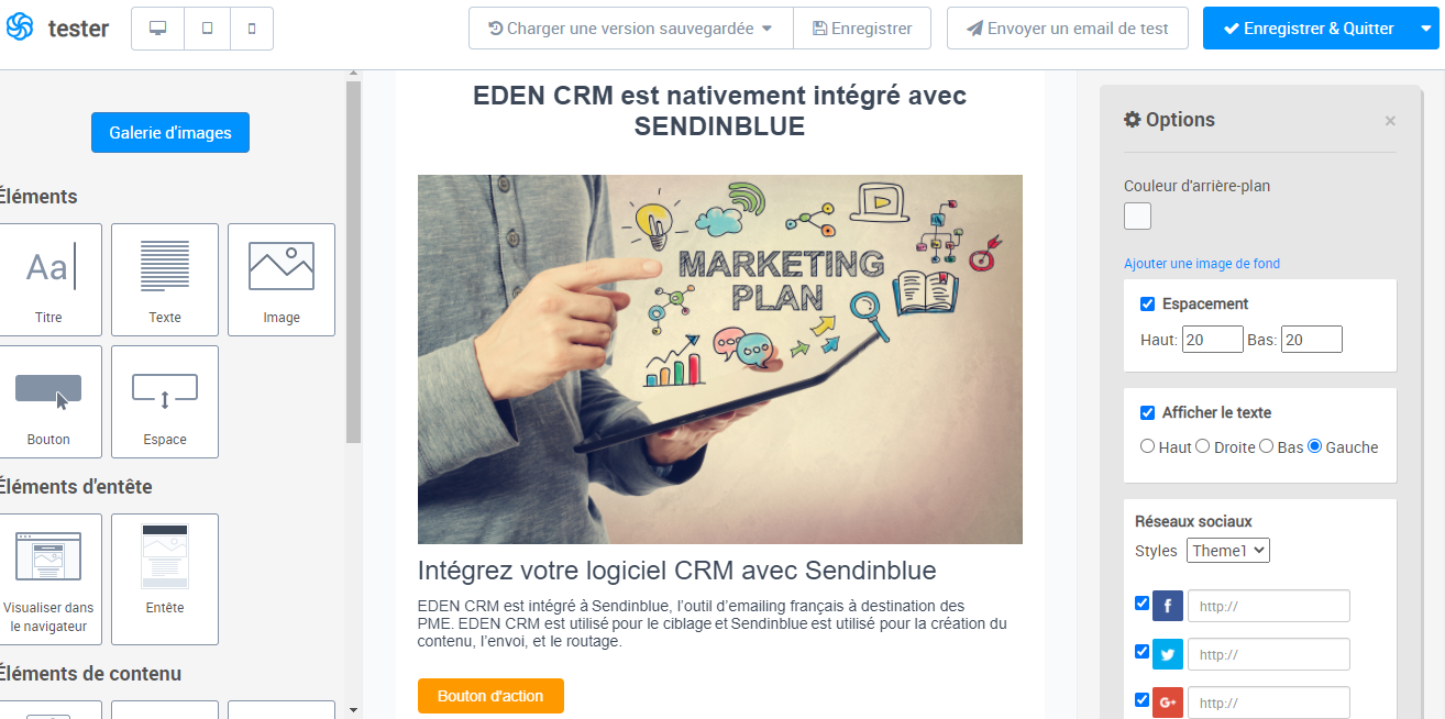 Intégrez votre logiciel CRM avec Sendinblue 