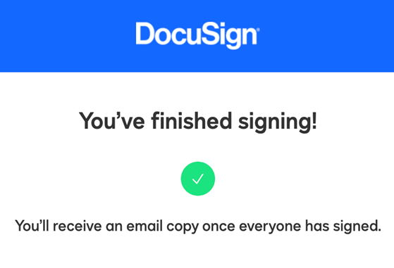 DocuSign fin Signature