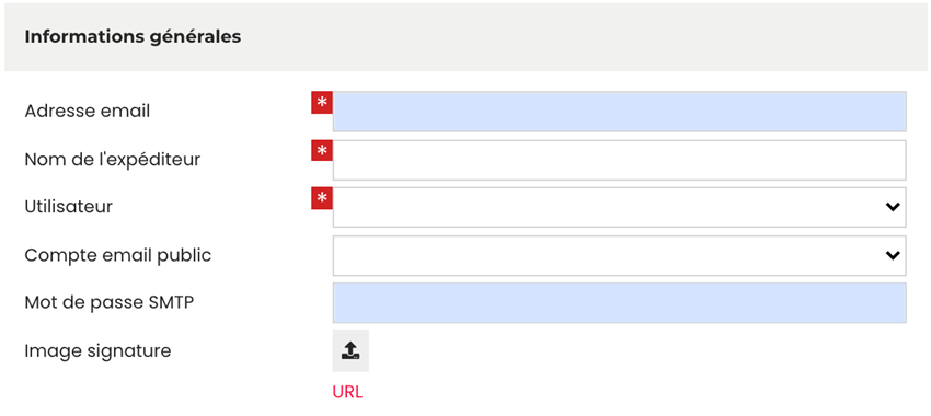 comptes emails