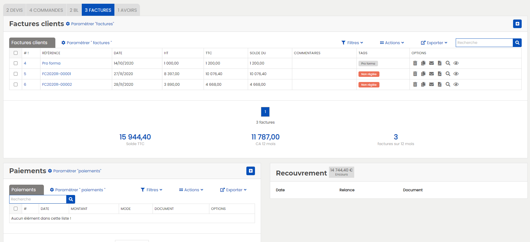 Documents client